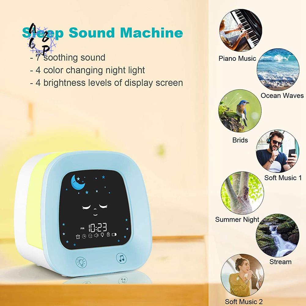 Sound Sleep Trainer Clock - Réveil A68P-1, réveil pour enfants, horloge
