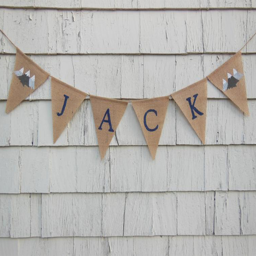 Baby Nursery Garland - Décorations pour pépinière de montagne, bannière