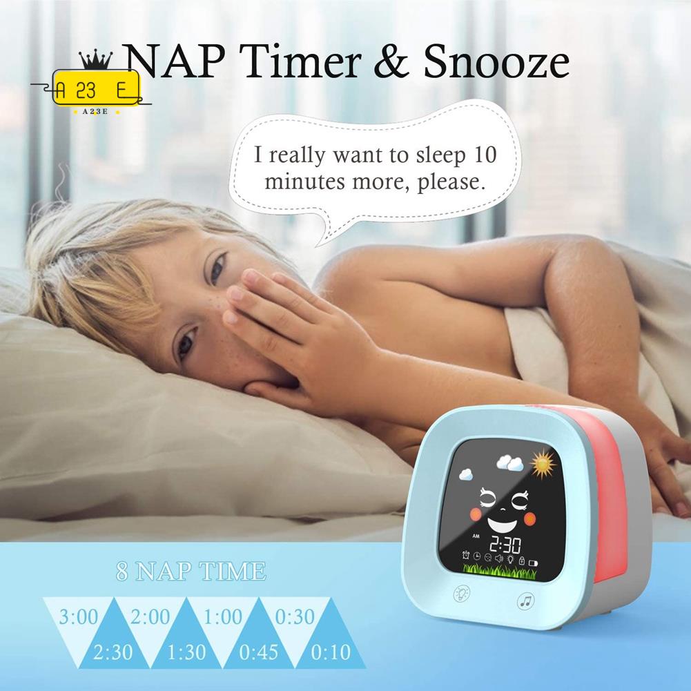 Sound Sleep Trainer Clock - Réveil A23E-1 pour enfants, horloge d'apprentissage