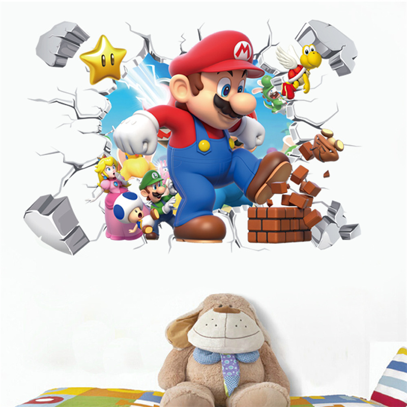 Baby Nursery Labels - Autocollant mural 3D de personnages de
