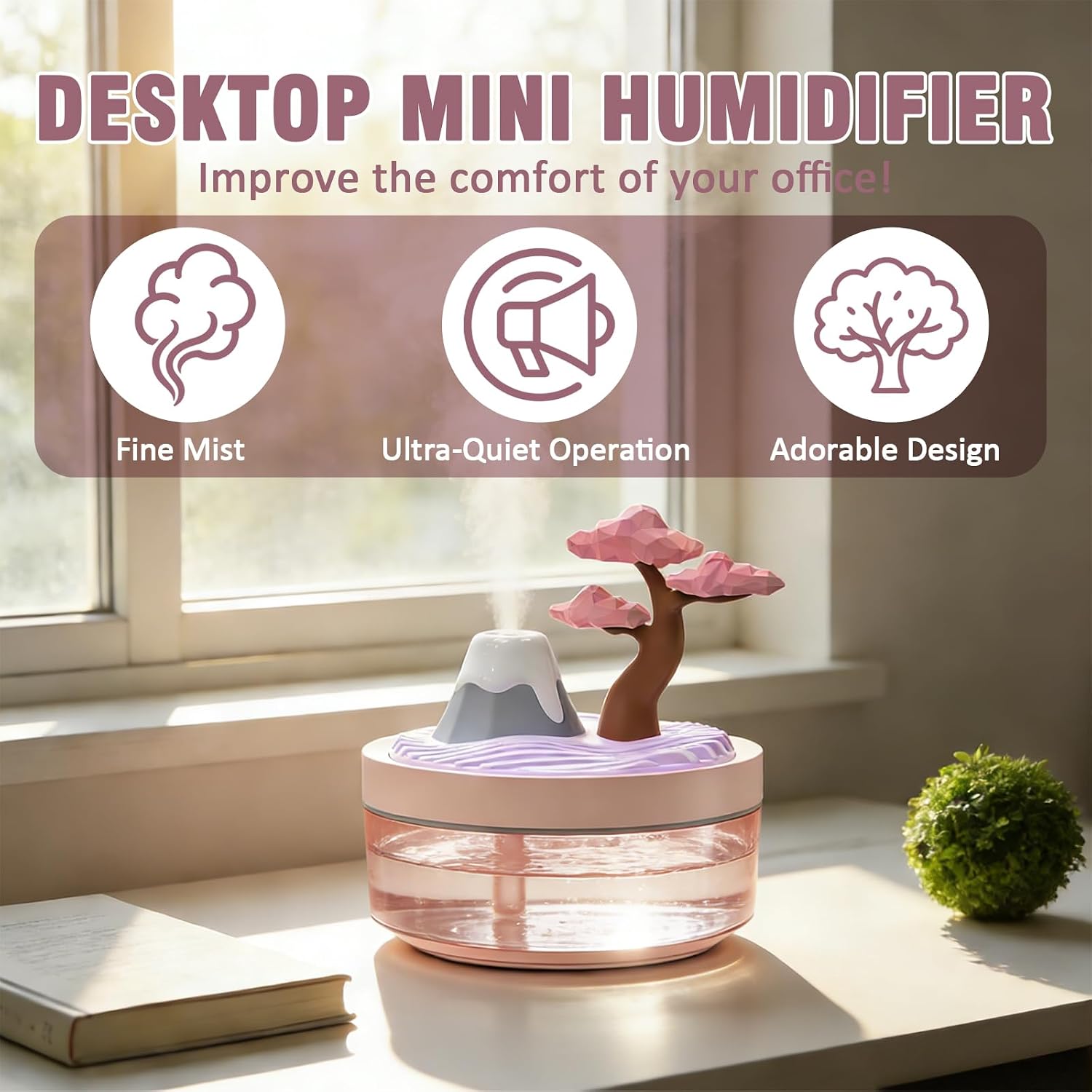 Humidifier Nursery Quiet - Nouvel Humidificateur à Brume Fraîche Fleur