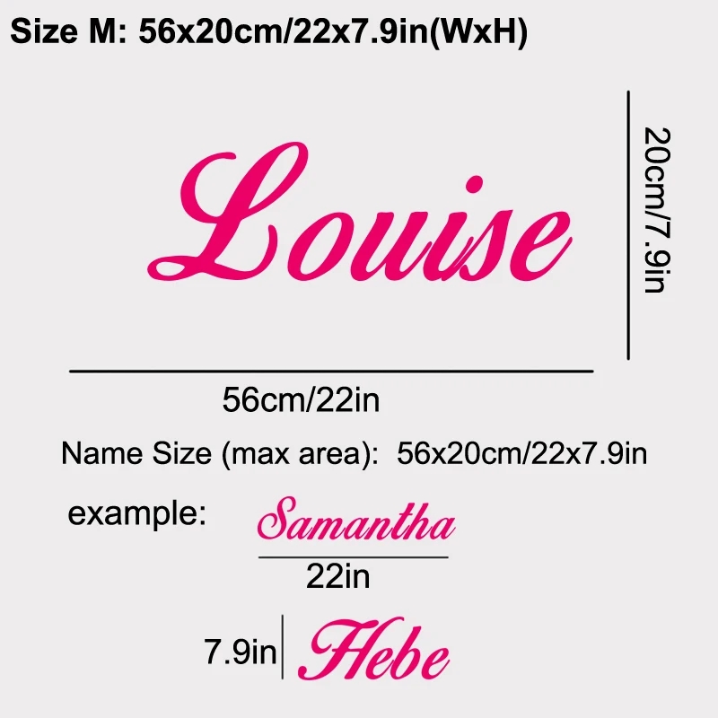 Baby Nursery Labels - Votre texte autocollant en vinyle nom