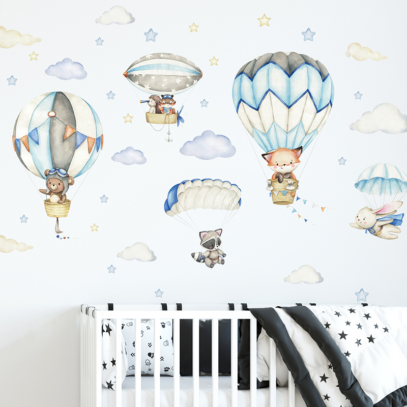 Baby Nursery Items - Autocollants muraux en forme d'animaux mignons