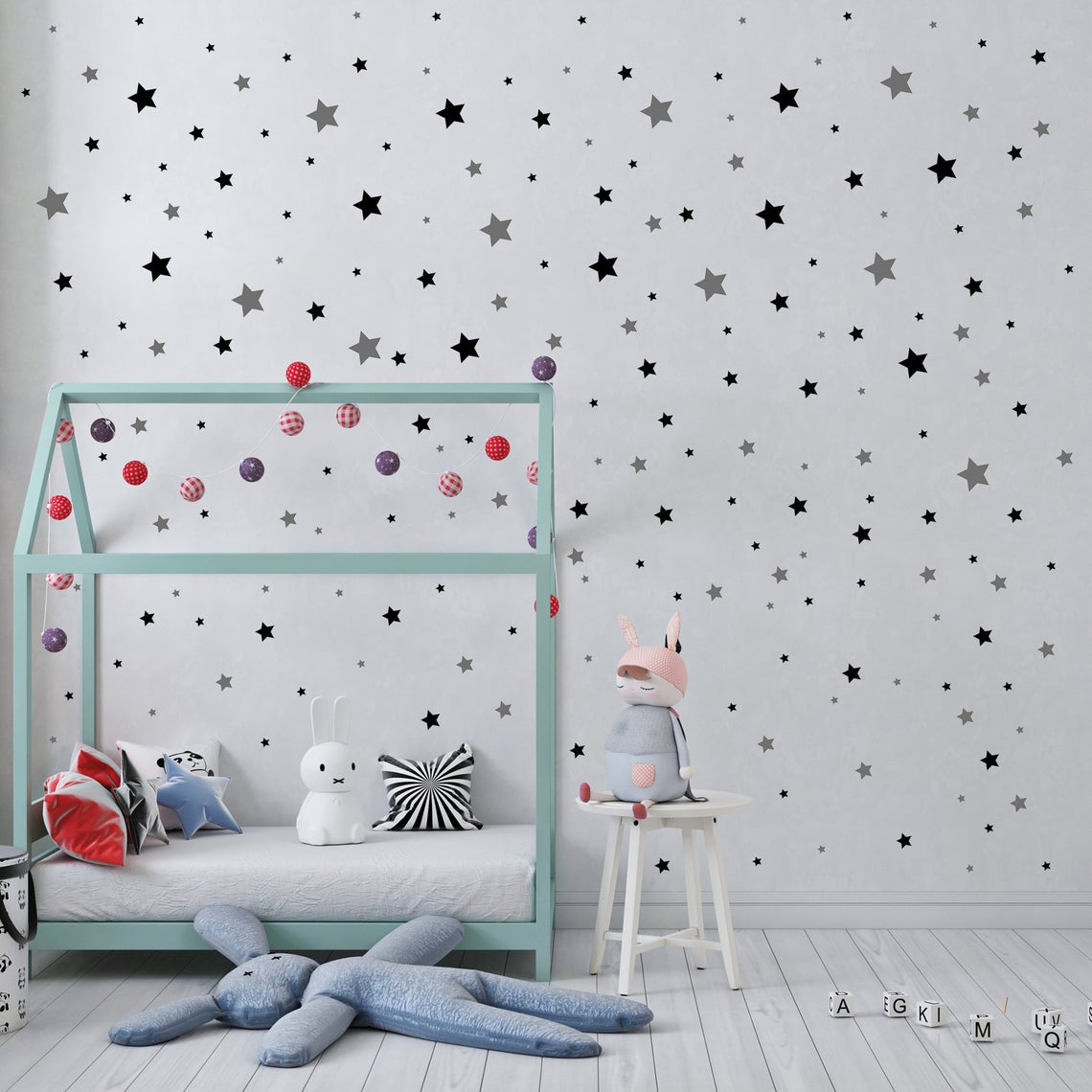 Autocollant Mural en Forme d'É - Baby Nursery Labels avis et prix