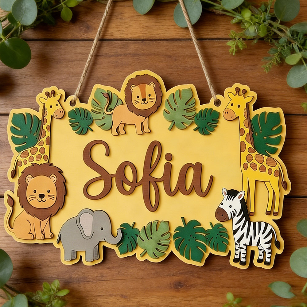 Panneau de porte personnalisé  - Baby Nursery Yellow avis et prix