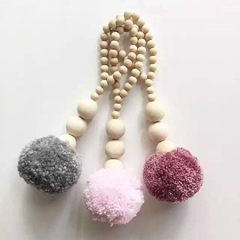 Guirlande de perles en bois po - Baby Nursery Garland avis et prix