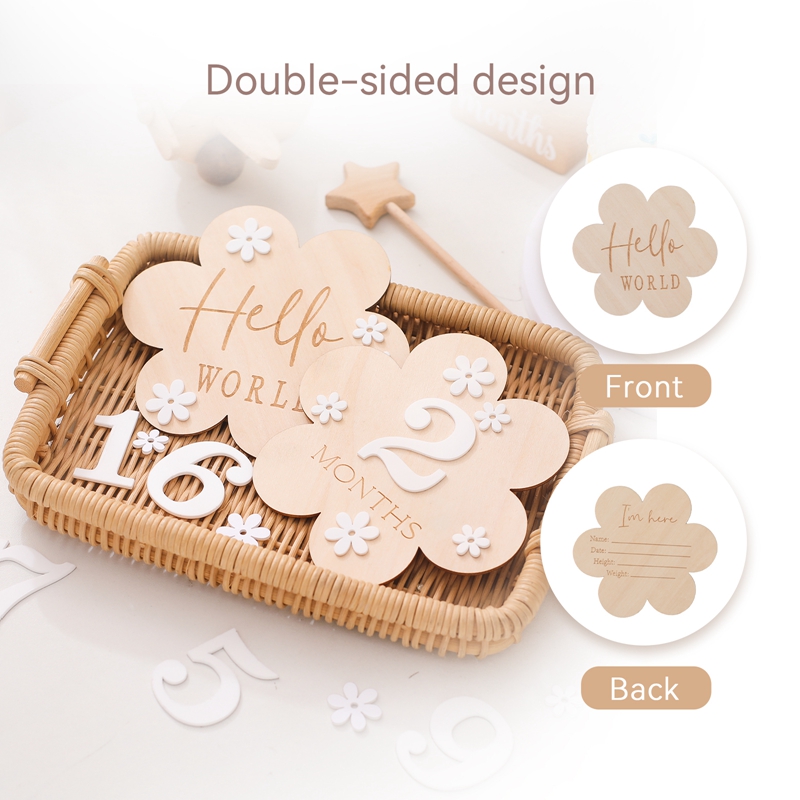 Carte de jalon en bois en form - Milestone Card Set avis et prix