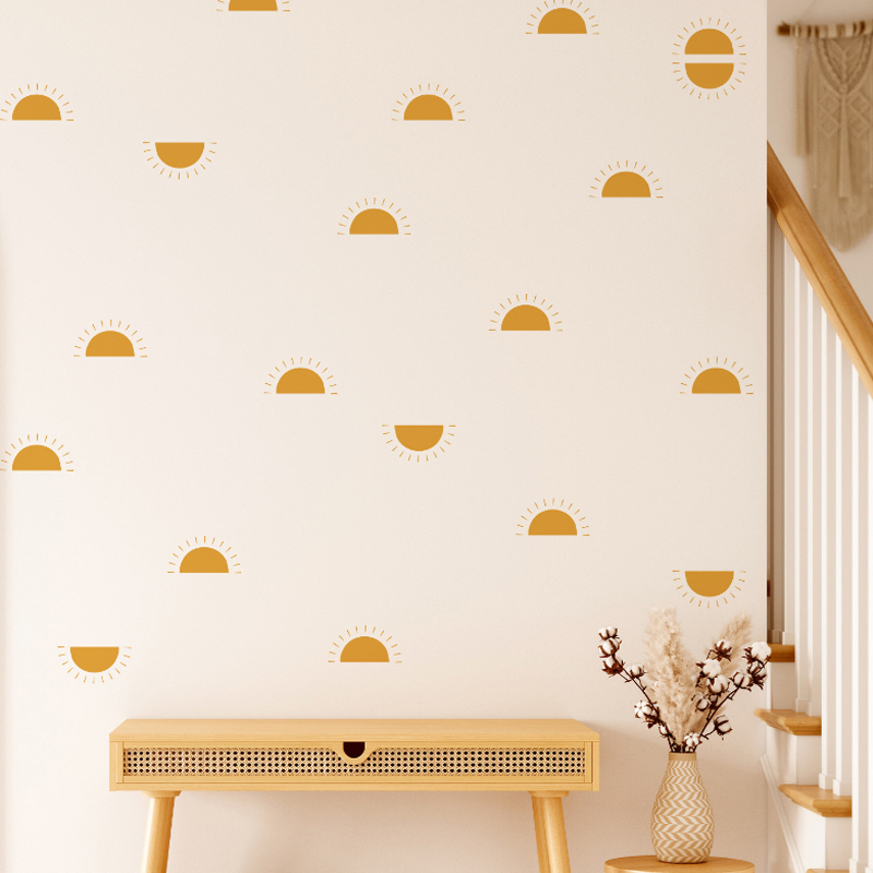 Boho jaune Orange demi soleil  - Baby Nursery Yellow avis et prix