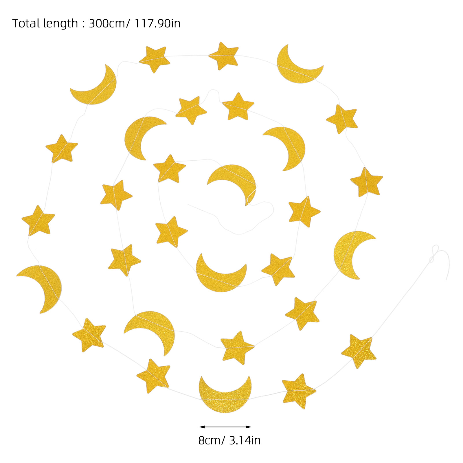 Guirlande d'étoiles et de lune - Baby Nursery Garland avis et prix