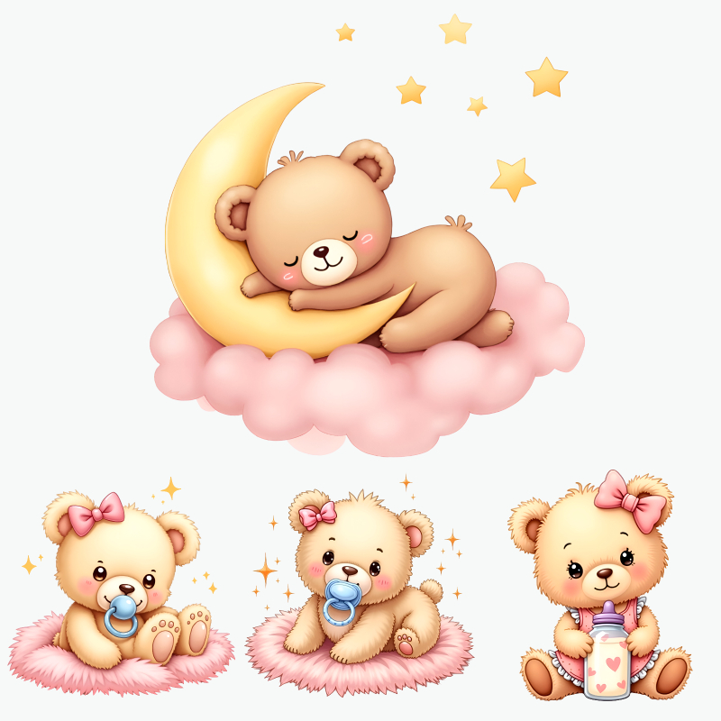 Ensemble d'autocollants mignon - Baby Nursery Yellow avis et prix