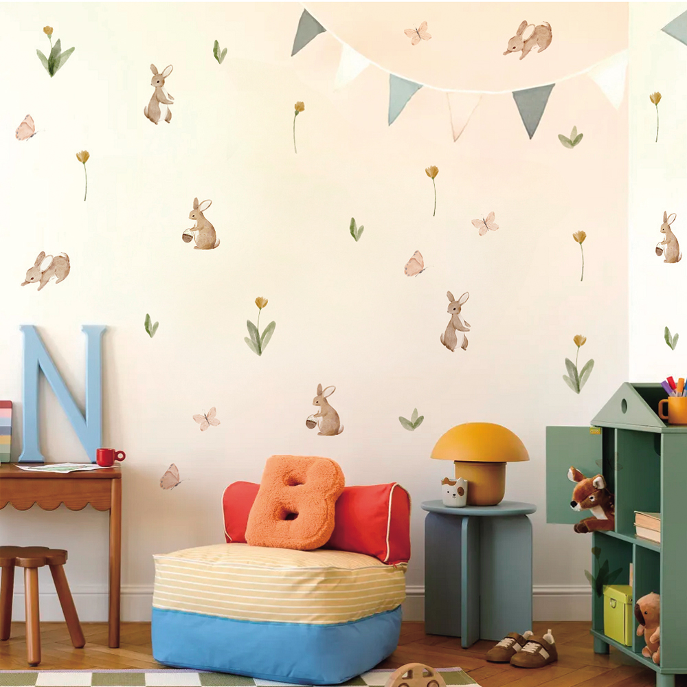 Autocollant mural aquarelle la - Baby Nursery Labels avis et prix