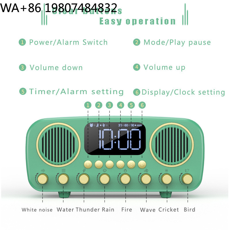 Réveil-réveil rétro de bureau  - Sound Sleep Trainer Clock avis et prix