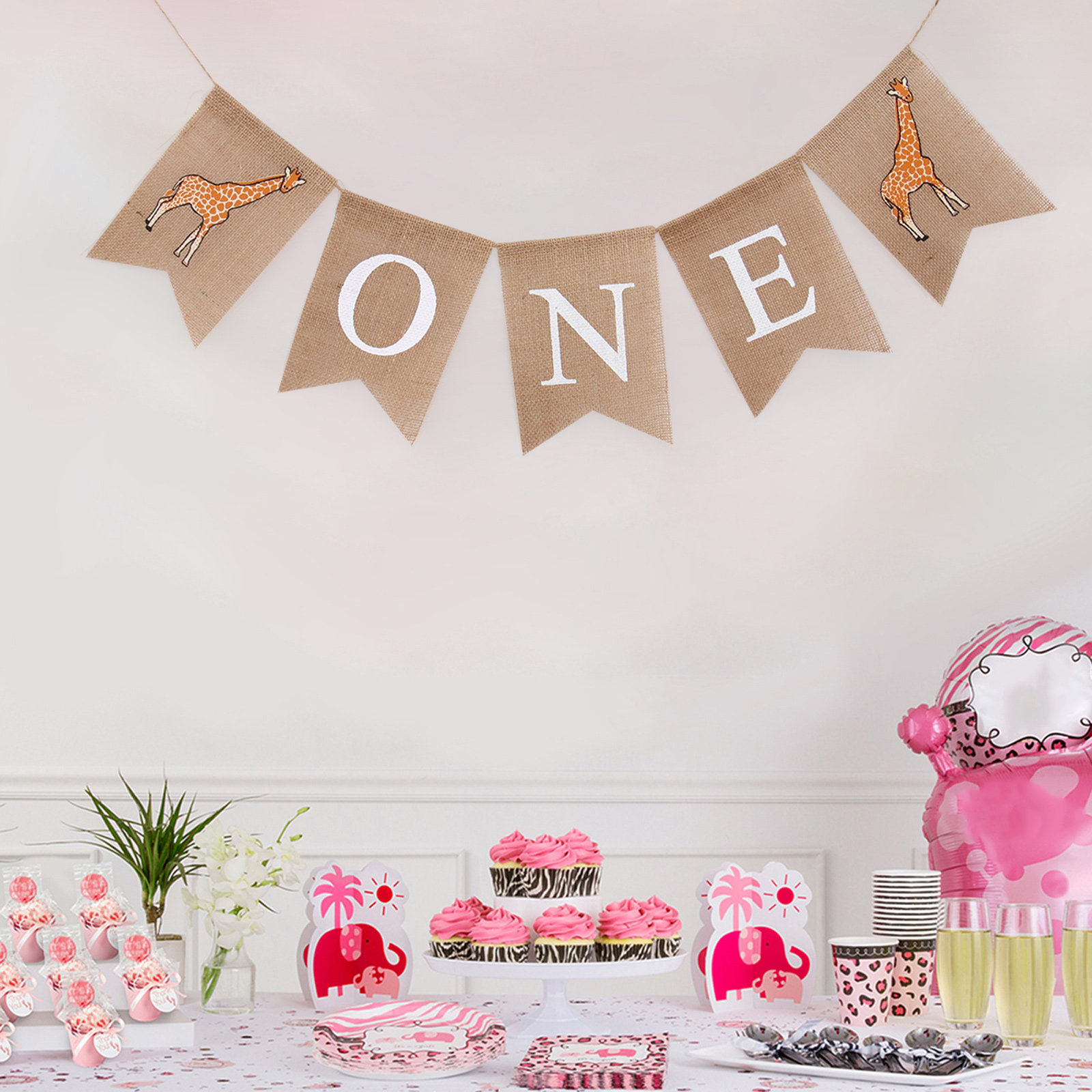 Guirlande en toile de jute à m - Baby Nursery Bunting avis et prix