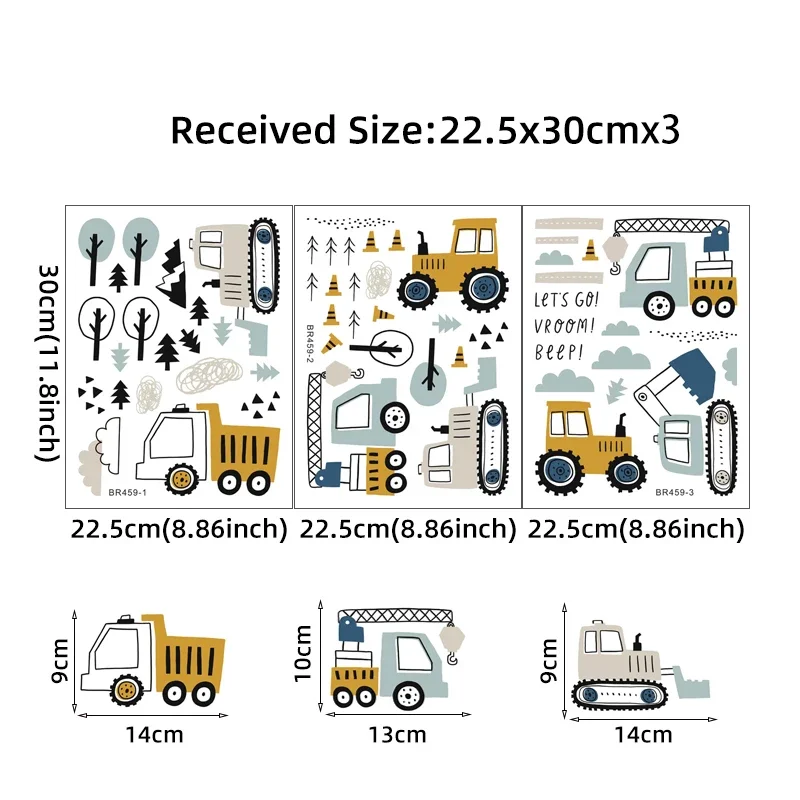Autocollants muraux de camion  - Baby Nursery Labels avis et prix