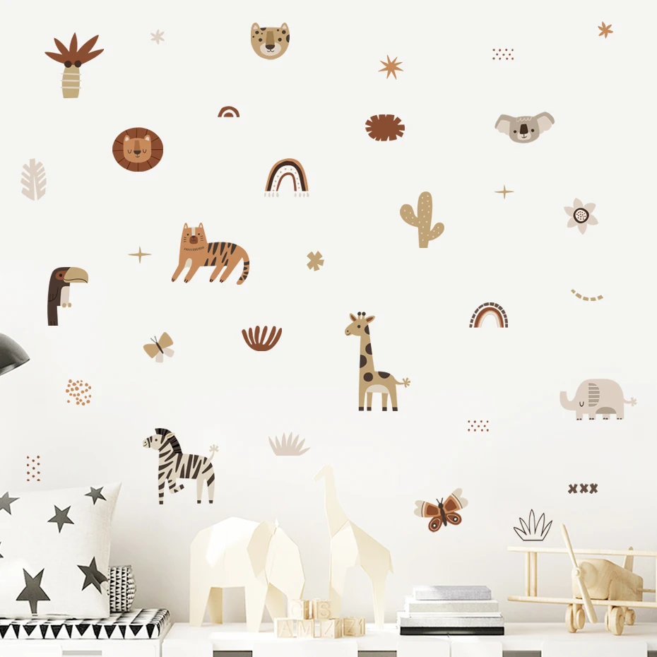 Dessin animé afrique animaux é - Baby Nursery Labels avis et prix