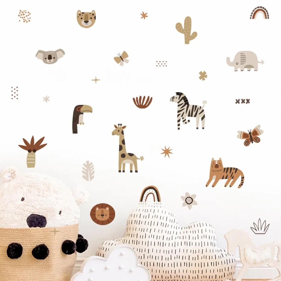 Dessin animé afrique animaux é - Baby Nursery Labels avis et prix