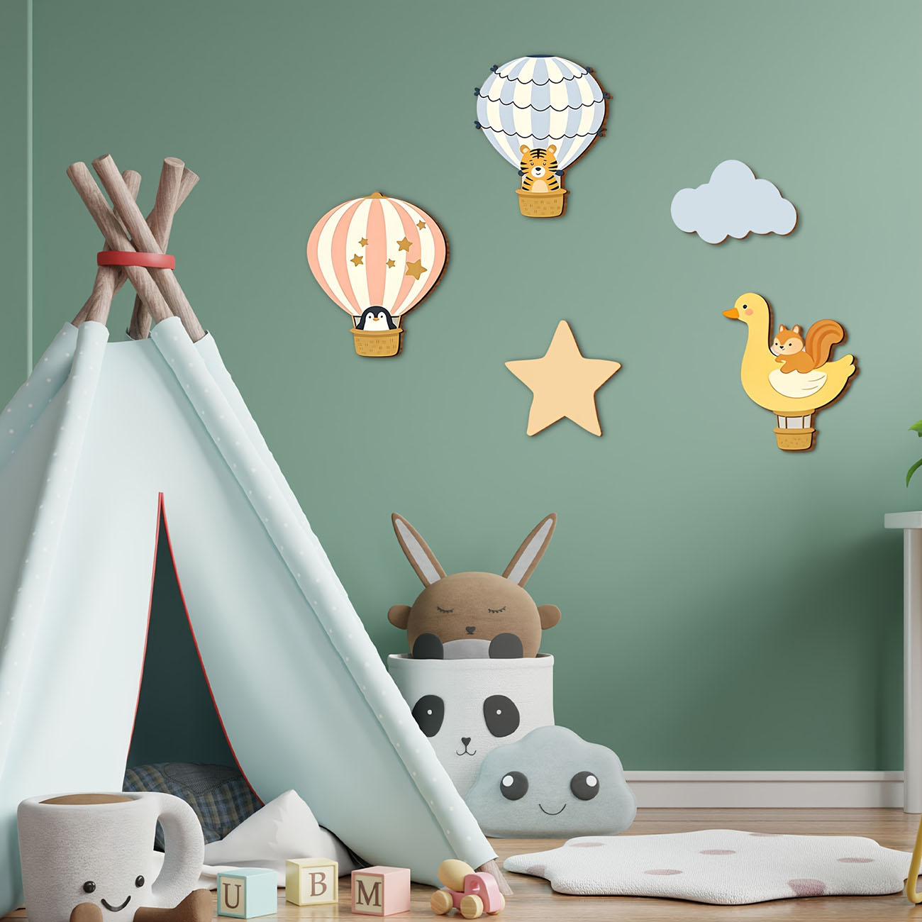 Autocollants muraux en bois en - Baby Nursery Labels avis et prix